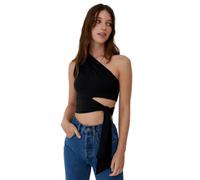 LeGer Leia Top - One-Shoulder Top Damen mit Knotendetail - körpernahe Passform - Oberteil mit Cut-Outs - Mode für Damen - by Lena Gercke - Gr. 34-52