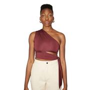 LeGer Leia Top - One-Shoulder Top Damen mit Knotendetail - körpernahe Passform - Oberteil mit Cut-Outs - Mode für Damen - by Lena Gercke - Gr. 34-49