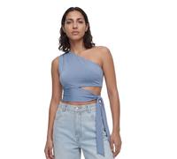 LeGer Leia Top - One-Shoulder Top Damen mit Knotendetail - körpernahe Passform - Oberteil mit Cut-Outs - Mode für Damen - by Lena Gercke - Gr. 34-82