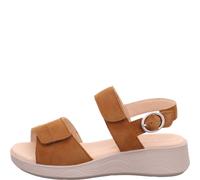 Legero Leder-Keilsandaletten "Swing" in Hellbraun - 67% | Größe 42 | Damen Sandalen