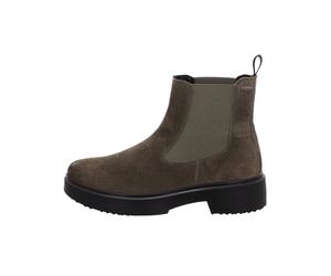Legero Leder-Chelsea-Boots "Angel" in Khaki - Größe 40 | Stiefeletten