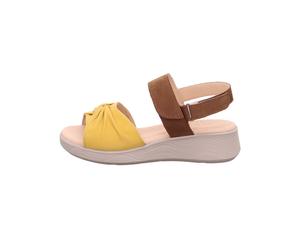 Legero Leder-Keilsandaletten "Swing" in Braun - Größe 42 | Damen Sandalen