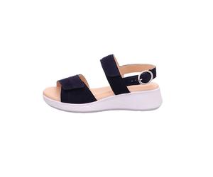 Legero Leder-Keilsandaletten "Swing" in Dunkelblau - Größe 41 | Damen Sandalen
