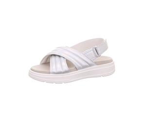 Legero Leder-Sandalen "Sunwalker" in Silber - Größe 37 | Damen Sandalen