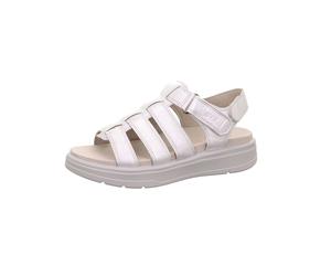 Legero Leder-Sandalen "Sunwalker" in Silber - Größe 42 | Damen Sandalen