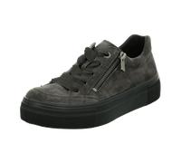 Legero Plateausneaker Lima, mit praktischem Wechselfußbett 36 grau Damen Schnürhalbschuh Halbschuhe 36 dunkelgrau