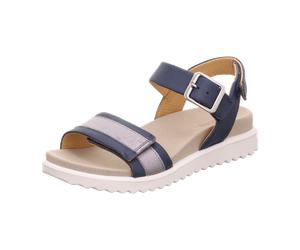 Legero Move Sandale blau silber metallic 453 für Damen, blau, Größe 41 EU
