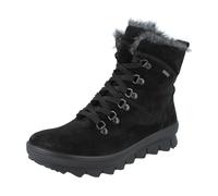 LEGERO Novara Damen Stiefel Stiefelette Schnürstiefel Boots schwarz Veloursleder