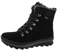 Legero Damen Stiefelette Novara – Gore‑Tex, warm gefüttert, Schnürer – Schwarz 40 (UK 6,5)