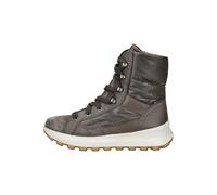 Schnürstiefelette LEGERO "Legero Stiefelette Leder/Textil", Damen, Gr. 37, grau, Leder, Textil, Schuhe Schnürstiefelette (60047305-37) grau
