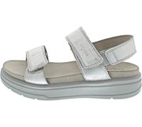 legero Damen Plateau-Sandale SUNWALKER 42 Metallic Silver