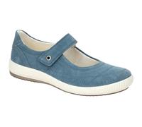 Slipper LEGERO "TANARO 5.0" Gr. 39, blau Damen Schuhe Slip ons mit Wechselfußbett, Klettverschluss, Ballerina, Schlupfschuh (96519527-39)