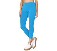 Leggings 7/8 mit Spitze MS10-342 PP2 Blau XL XL Blau