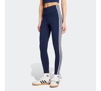 Leggings ADIDAS ORIGINALS "3S LEGGINGS CO", Damen, Gr. XS, N-Gr, blau (night indigo, weiß), Obermaterial: 93% Baumwolle, 7% Elasthan, Hosen Leggings (55608945-XS) night indigo, weiß