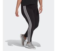Leggings ADIDAS SPORTSWEAR "ESSENTIALS 3STREIFEN TIGHT", Damen, Gr. 4X (56/58), N-Gr, schwarz-weiß (schwarz, weiß), Obermaterial: 93% Baumwolle, 7% Elasthan, clean, eng lang, Hosen Leggings (91035868-