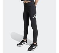 Leggings ADIDAS SPORTSWEAR "JG GLAM LEG", Mädchen, Gr. 170, N-Gr, schwarz (schwarz, silber metallic,), Obermaterial: 93% Baumwolle, 7% Elasthan, Hosen Leggings (83719567-170) schwarz, silber metallic,