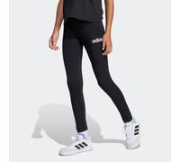Leggings ADIDAS SPORTSWEAR "JG LIN LEG 230", Mädchen, Gr. 164, N-Gr, schwarz-weiß (schwarz, weiß,), Obermaterial: 93% Baumwolle, 7% Elasthan, Hosen Leggings, sportlicher Stil, für Kinder, aus Baumwoll