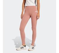 Leggings ADIDAS SPORTSWEAR "W LIN SJ LEG", Damen, Gr. XL, N-Gr, rosa (warm clay, weiß), Obermaterial: 90% Baumwolle, 10% Elasthan, Hosen Leggings, aus Baumwollmaterial mit Stretchanteil, hoher Bund, o