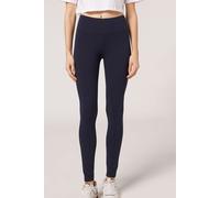 Leggings Aus Baumwolle Blau L