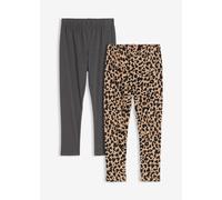 Leggings aus elastischem Bio-Baumwoll-Mix (2er Pack) 92/98