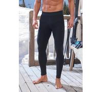Leggings AUTHENTIC LE JOGGER, Herren, Gr. XL (56/58), N-Gr, schwarz, Single Jersey, Obermaterial: 78% Viskose, 17% Wolle, 5% Elasthan, unifarben, Basic, sehr schmal knöchellang, Hosen Leggings, mit wä