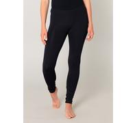 Leggings BASE LEVEL "Ybica", Damen, Gr. 42, N-Gr, blau (navy dunkelblau), Jersey, Obermaterial: 94% Viskose, 6% Elasthan, unifarben, Basic, figurbetont lang, Hosen Leggings, In weicher und elastischer