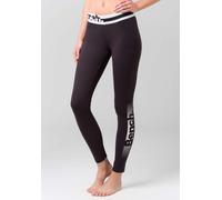 Bench. Leggings, mit Logoprint am Bündchen 32/34, N-Gr schwarz Damen Hosen Leggings 32/34, N-Gr schwarz, weiß