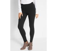 Leggings BONPRIX "Leggings aus Baumwoll-Mix", Damen, Gr. 56/58 (XXXL), N-Gr, schwarz, Obermaterial: 95% Baumwolle, 5% Elasthan, skinny fit, Hosen Leggings, aus Baumwoll-Mix, mit Elasthananteil, schmal