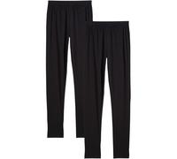 Leggings BONPRIX, Mädchen, Gr. 164/170, N-Gr, schwarz, Jersey, Obermaterial: 95% Baumwolle, 5% Elasthan, Hosen Leggings, aus Baumwolle mit Elasthan, bequem, für Frühling und Sommer (56460861-164) schw