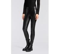 BOSS Orange Kunstlederhose Damen schwarz, 42