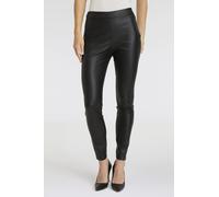 Leggings BOSS ORANGE "Taslimah Premium Damenmode", Damen, Gr. 34, N-Gr, schwarz, Web, Obermaterial: 100% Polyester, unifarben, skinny fit knöchellang, Hosen Leggings, mit seitlichem Reißverschluss (16