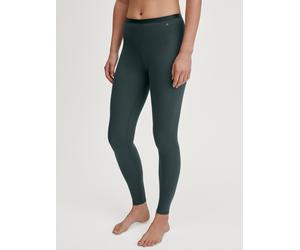 Leggings CALIDA "Natural Comfort", Damen, Gr. S (40/42), N-Gr, deep emerald grün, Single Jersey, Obermaterial: 92% Baumwolle, 8% Elasthan, eng lang, Hosen Leggings, Cotton-Mix, elastisch, pillingarm,