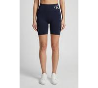 Leggings CALVIN KLEIN "CK WOMEN BIKER SHORT", Damen, Gr. L, N-Gr, schwarz, Mikrofaser, Obermaterial: 93% Polyamid, 7% Elasthan, eng ca. Mitte Oberschenkel, Hosen Leggings, mit breitem Bund, elastisch,
