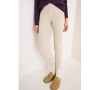 Cecil Damen Veloursleggings in Beige, Gr: XXL