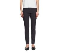 Feminine Leggings aus Baumwoll-Viskose-Mix mit schmeichelnden Nähten hinten und Schlitzdetail blau 38