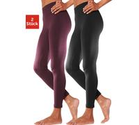 Leggings VIVANCE ACTIVE Gr. 36/38, N-Gr, lila (beere, schwarz) Damen Hosen (397407-36) beere, schwarz
