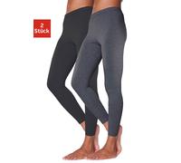 Leggings VIVANCE ACTIVE Gr. 48/50, N-Gr, schwarz (anthrazit, meliert, schwarz) Damen Hosen Sport Leggings mit Gummibund, Loungewear (418649-48)