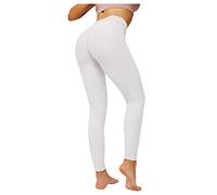 Leggings Damen High Waist Blickdicht Sport Leggings Honeycomb Nahtlos Sporthose Leggins Hose Workout Jogginghose Fitnesshose Scrunch Butt Po Sporthose Fitnesshose Stretchhose für Laufen Fitness
