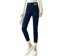 Leggings Damen, Pitashe Winter Damen Thermoleggings Gefüttert Thermo Super Dicke Kaschmir Samt Warme Schmetterling Tier 3D Drucken Mädchen Strumpfhose Winterleggings High Waist Damen (Hz1 Navy, S)
