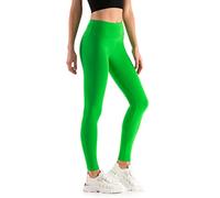 Leggings Empire Damen Leggings mit hoher Taille Schlankheits Gamaschen für Damen mit Panel Dehnbare Atmungsaktive Elastischer breiter Bund Plus Size 36-56 EU LWP Grün 44 EU