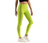 Leggings Empire Damen Leggings mit hoher Taille Schlankheits Gamaschen für Damen mit Panel Dehnbare Atmungsaktive Elastischer breiter Bund Plus Size 36-56 EU LWP Limette 40 EU