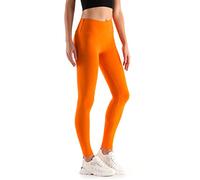 Leggings Empire Damen Leggings mit hoher Taille Schlankheits Gamaschen für Damen mit Panel Dehnbare Atmungsaktive Elastischer breiter Bund Plus Size 36-56 EU LWP Orange 44 EU