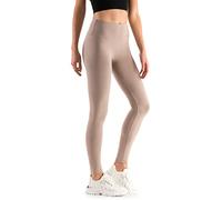 Leggings Empire Damen Leggings mit hoher Taille Schlankheits Gamaschen für Damen mit Panel Dehnbare Atmungsaktive Elastischer breiter Bund Plus Size 36-56 EU LWP Beige 46 EU