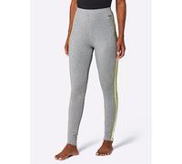 Leggings FEEL GOOD, Damen, Gr. 36/38, Normalgrößen, grau (grau, meliert), 95% Baumwolle, 5% Elasthan, unifarben, Hosen Leggings (94689712-36) grau, meliert