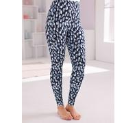 Leggings FEEL GOOD, Damen, Gr. 40/42, Normalgrößen, blau (marine, bleu, bedruckt), 95% Baumwolle, 5% Elasthan, gemustert, gepunktet, Hosen Leggings (50208765-40) marine, bleu, bedruckt