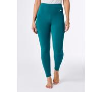 Leggings FEEL GOOD, Damen, Gr. 40/42, Normalgrößen, bunt (aquapetrol), 95% Baumwolle, 5% Elasthan, unifarben, Hosen Leggings (86295927-40) aquapetrol
