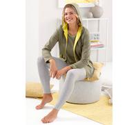 Leggings FEEL GOOD, Damen, Gr. 40/42, Normalgrößen, grau (grau, meliert), 95% Baumwolle, 5% Elasthan, gemustert, mehrfarbig, unifarben, Hosen Leggings (94041008-40) grau, meliert