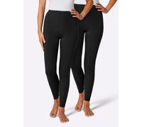 Leggings FEEL GOOD, Damen, Gr. 40/42, Normalgrößen, schwarz, 95% Baumwolle, 5% Elasthan, unifarben, Hosen Leggings (403944-40) schwarz