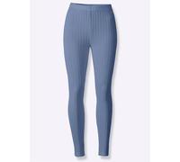 Leggings FEEL GOOD, Damen, Gr. 44/46, Normalgrößen, blau (taubenblau), 64% Polyester, 32% Viskose, 4% Elasthan, unifarben, Hosen Leggings (56513761-44) taubenblau