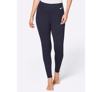 Leggings FEEL GOOD, Damen, Gr. 44/46, Normalgrößen, marine, weiß, 95% Baumwolle, 5% Elasthan, unifarben, Hosen Leggings (23963813-44) marine, weiß